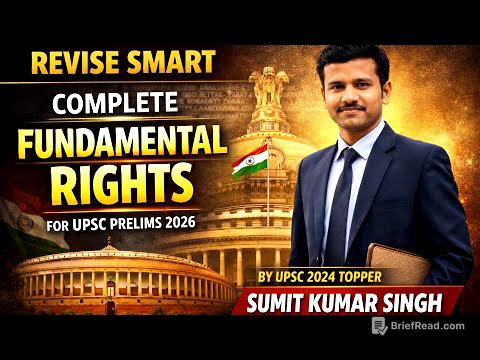 Revise Fundamental Rights in 1 Hour | BY UPSC 2024 Topper | Revise Smart