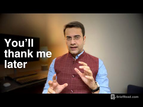 If you are ambitious but lazy, please watch this...