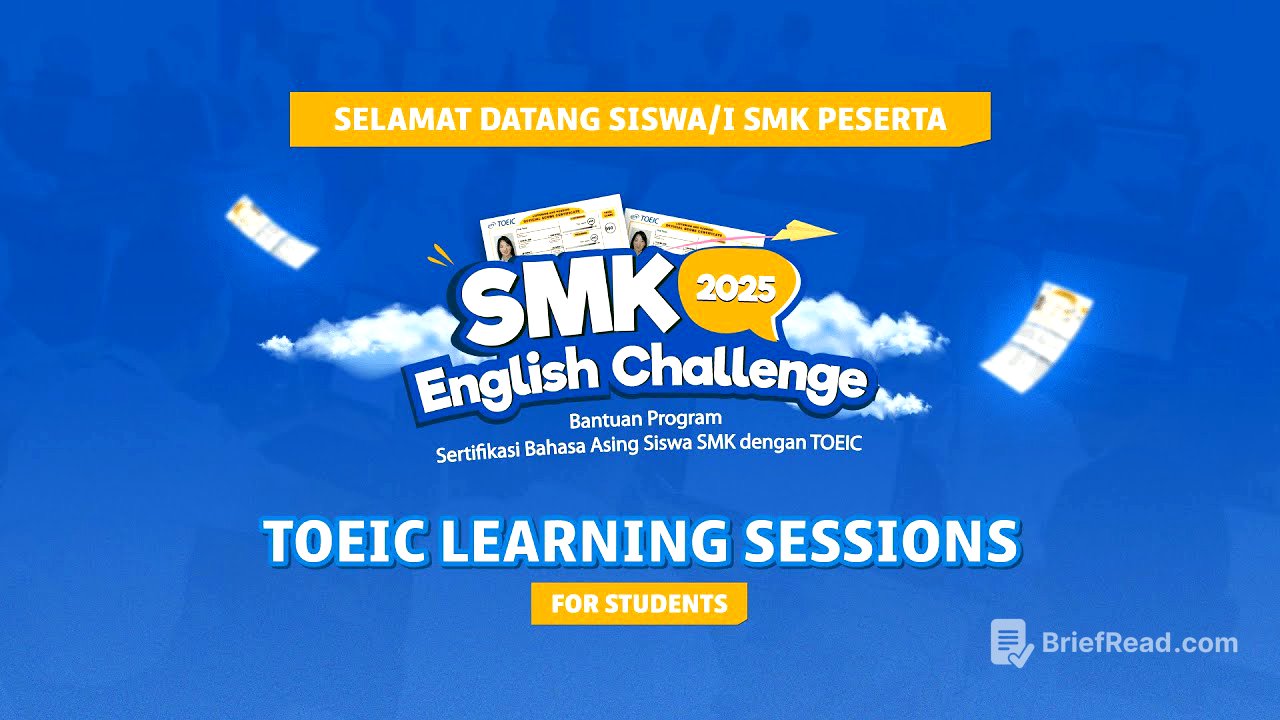 TOEIC LEARNING SESSIONS FOR STUDENTS