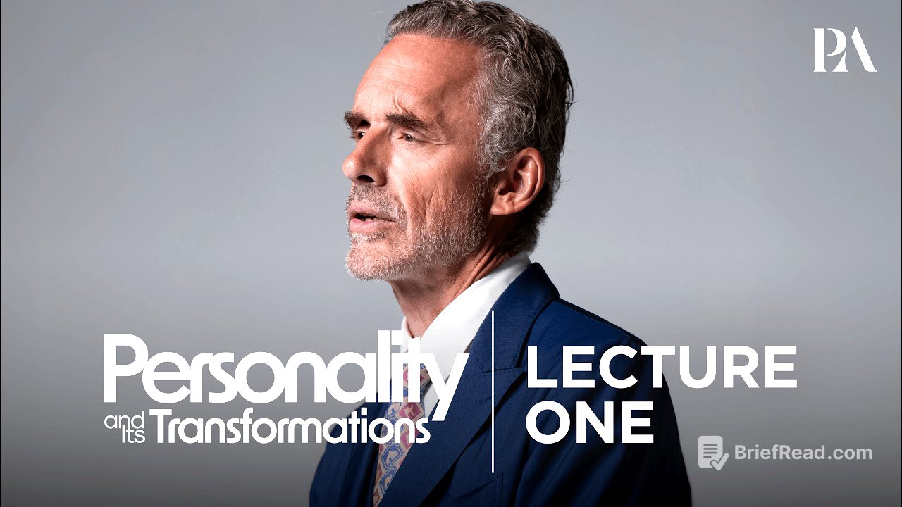 Personality Psychology | Lecture One (Official) | Peterson Academy