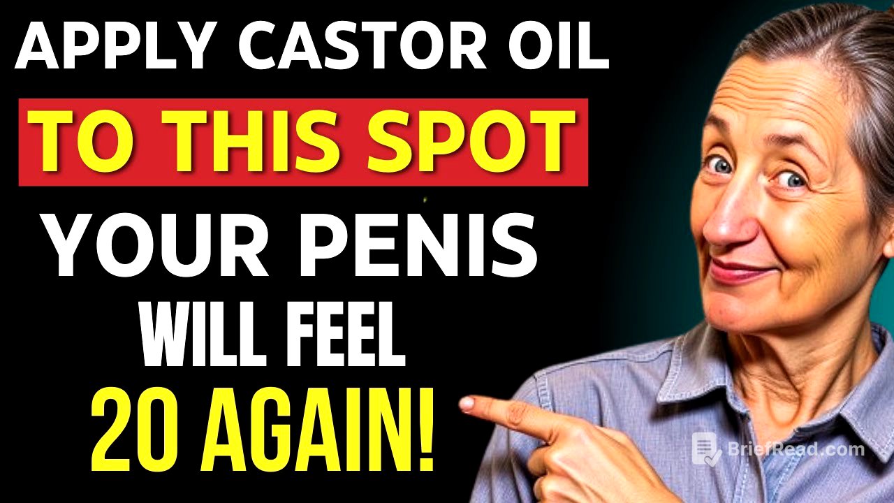 Men Over 50: Rub THIS Spot with Castor Oil for Stronger Erections Naturally | Barbara O'Neill