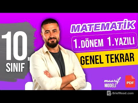 10.Sınıf 1.Dönem 1.Yazılı Genel Tekrar + Soru Avcısı  | YAZILI KAMPI | Rehber Matematik
