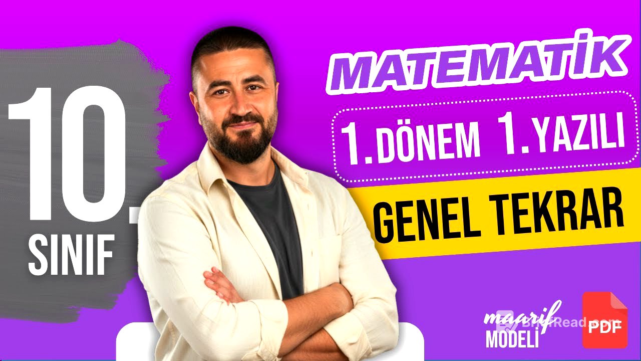 10.Sınıf 1.Dönem 1.Yazılı Genel Tekrar + Soru Avcısı  | YAZILI KAMPI | Rehber Matematik