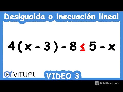 ⏩Desigualdades o Inecuaciones Lineales | Video 3 de 10