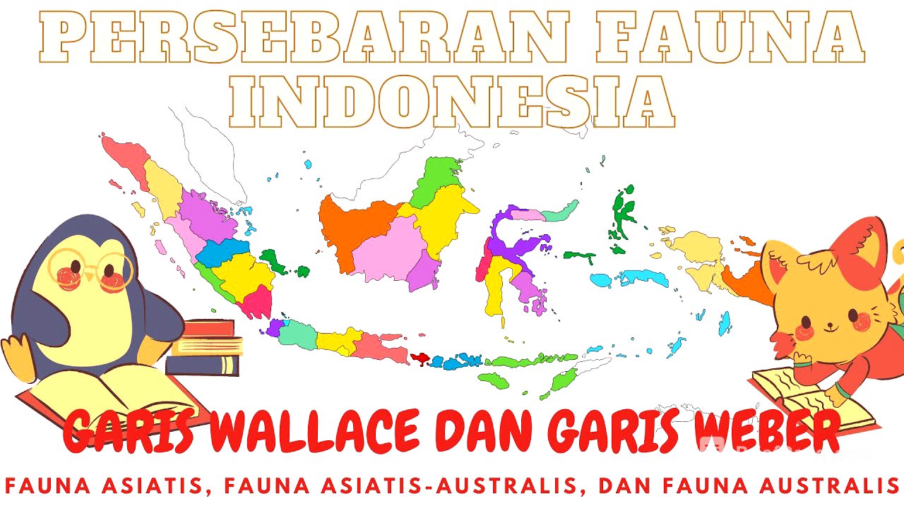 Persebaran Fauna di Indonesia - Garis Wallace dan Weber (Asiatis, Peralihan, dan Australis)