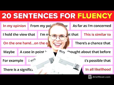 20 Most Common Sentence Patterns for IELTS Speaking | Band 7+ Vocabulary