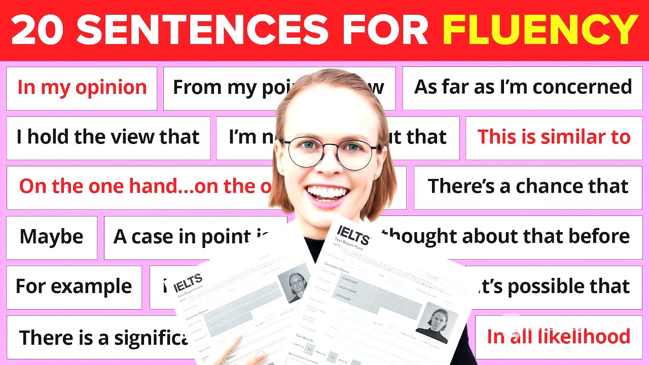 20 Most Common Sentence Patterns for IELTS Speaking | Band 7+ Vocabulary