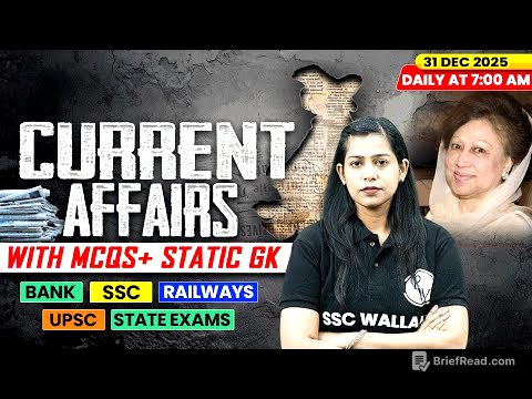 Current Affairs Today | 31 December Current Affairs 2025 | Daily Current Affairs | By Krati Mam