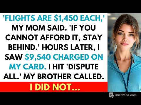 “Flights Are $1,450 Each,” My Mom Said. “If You Cannot Afford It, Stay Behind.” Then Charged $9,540