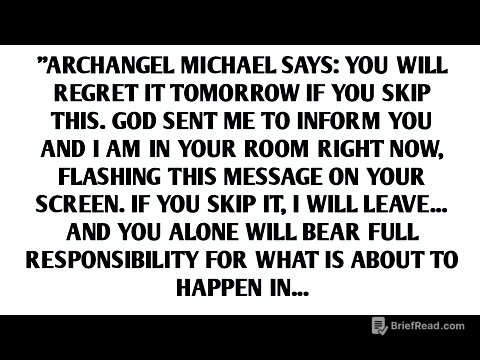 📃"ARCHANGEL MICHAEL SAYS: YOU WILL REGRET IT TOMORROW IF YOU SKIP THIS. GOD SENT