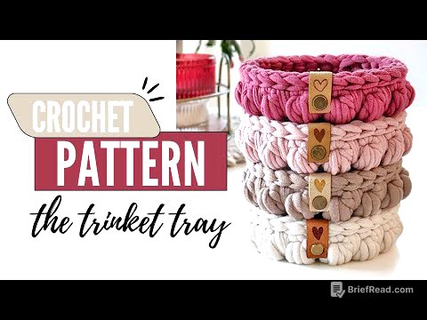 How To Make A Small Crochet Basket – Trinket Tray | Crochet Tutorial