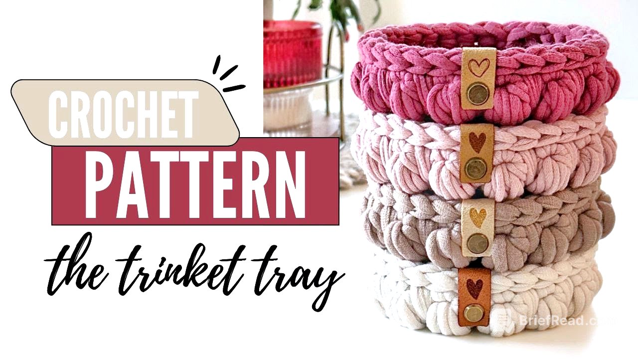 How To Make A Small Crochet Basket – Trinket Tray | Crochet Tutorial