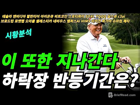 (시황분석) 투매 하지말고 들고가는 이유는?
