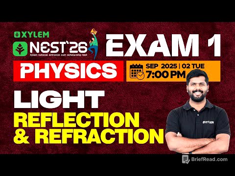 NEST 26 Exam 1: Physics / Light - Reflection & Refraction | Xylem NEST