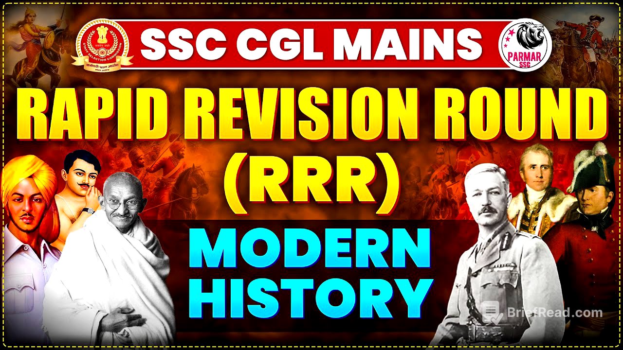MODERN HISTORY FOR CGL MAINS BY PARMAR SSC