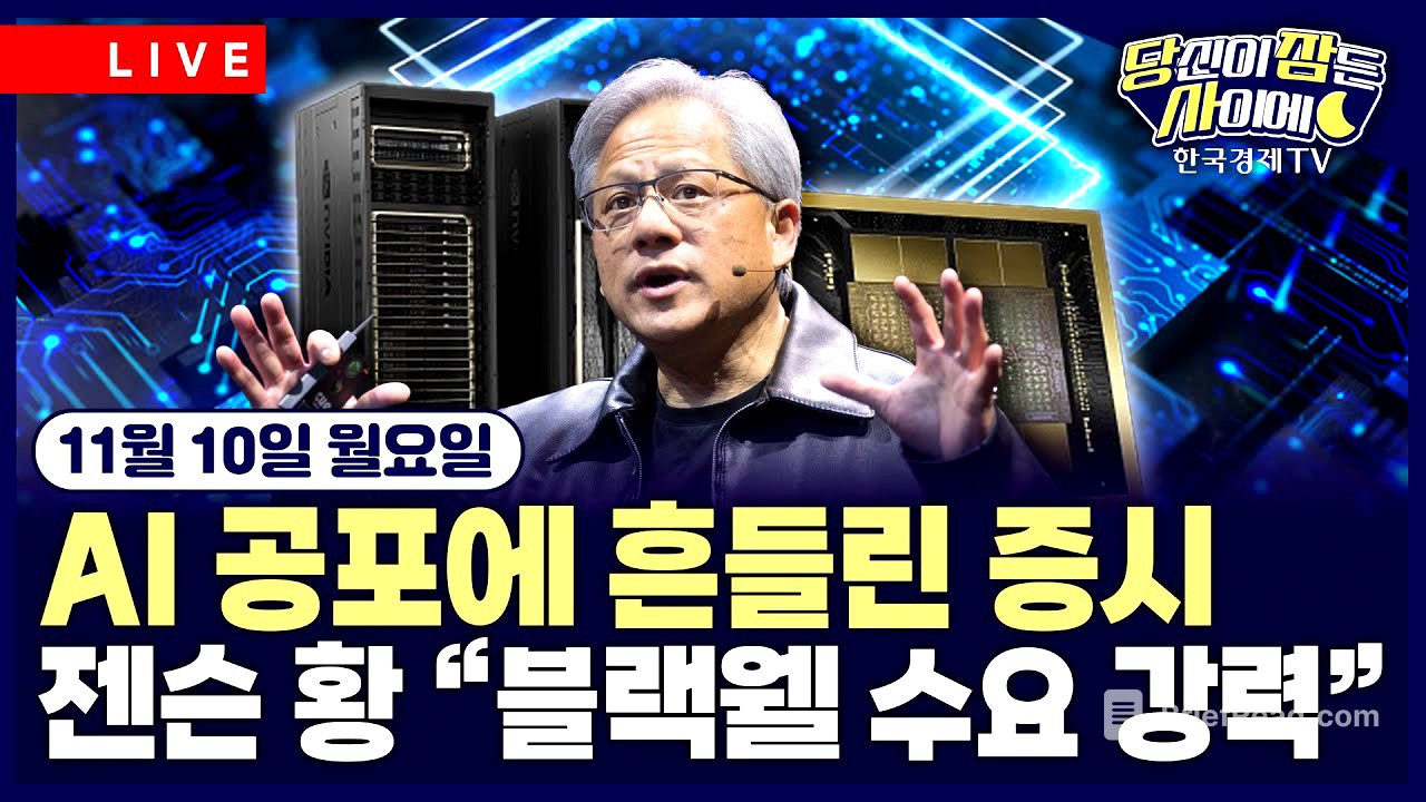 [🔴11/10 #당잠사] 美 3대 지수 혼조…소비심리 둔화·AI 우려심리 | 원달러 환율 1460원 돌파…7개월만에 최고치 | #엔비디아 #테슬라 #AI