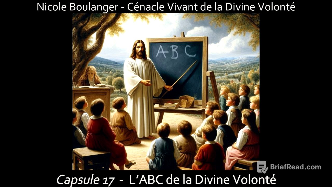 Nicole Boulanger - L'ABC de la Divine Volonté (Capsule no 17)