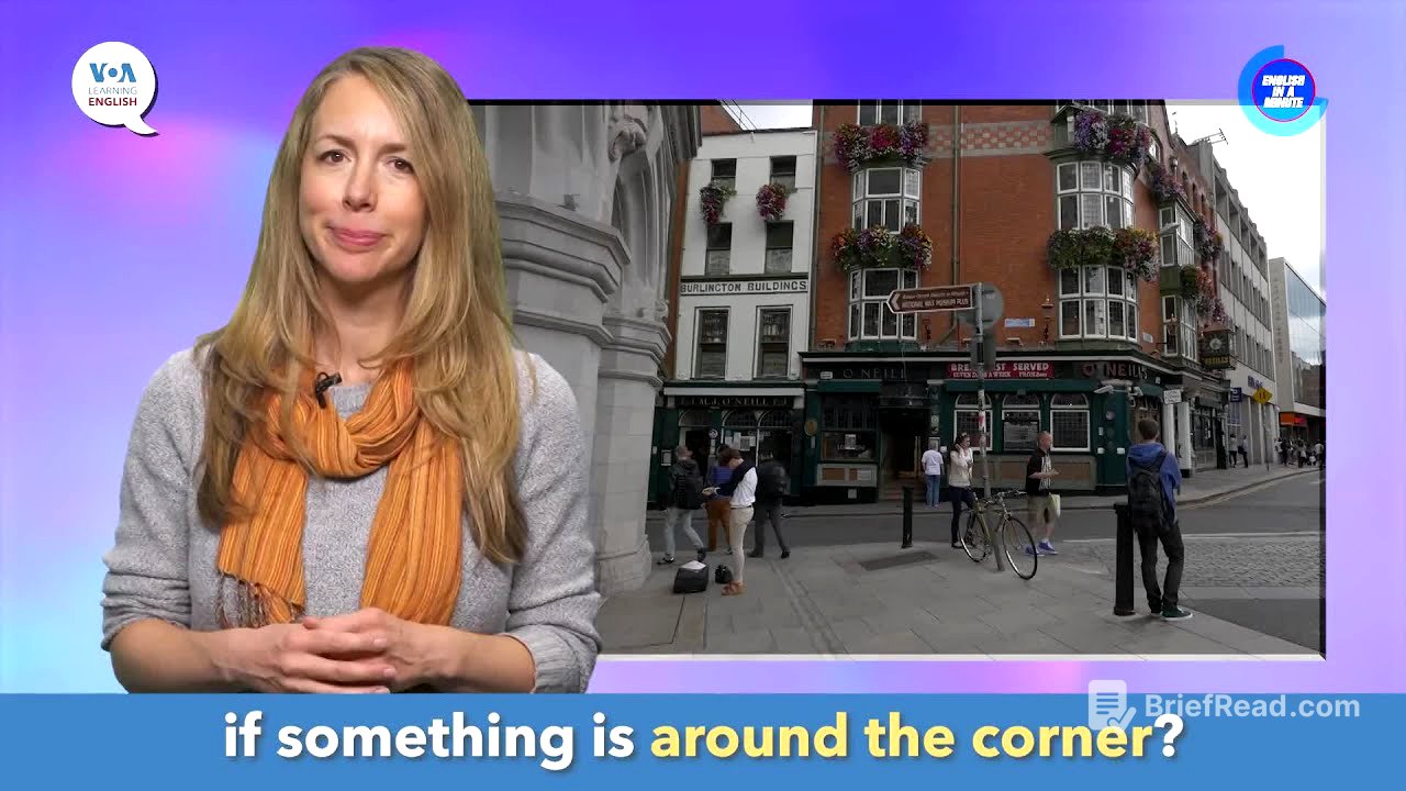 English in a Minute: Around the Corner
