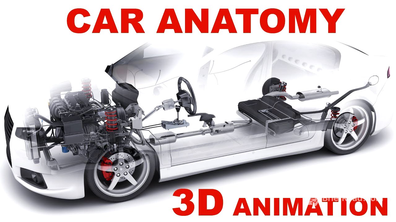 Сar anatomy: The Basics / How cars work? (3D animation)