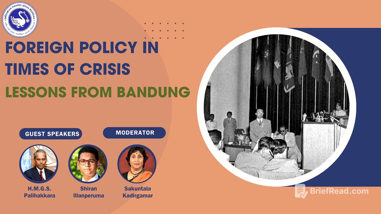 Foreign Policy in Times of Crisis: Lessons fro Bandung