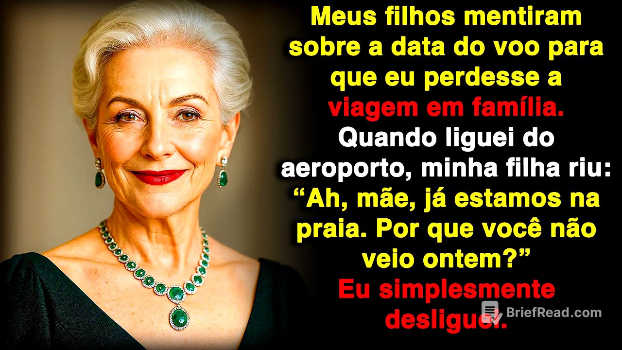 Meus filhos mentiram sobre a data do voo para eu perder a viagem. Quando voltaram, eu disse...