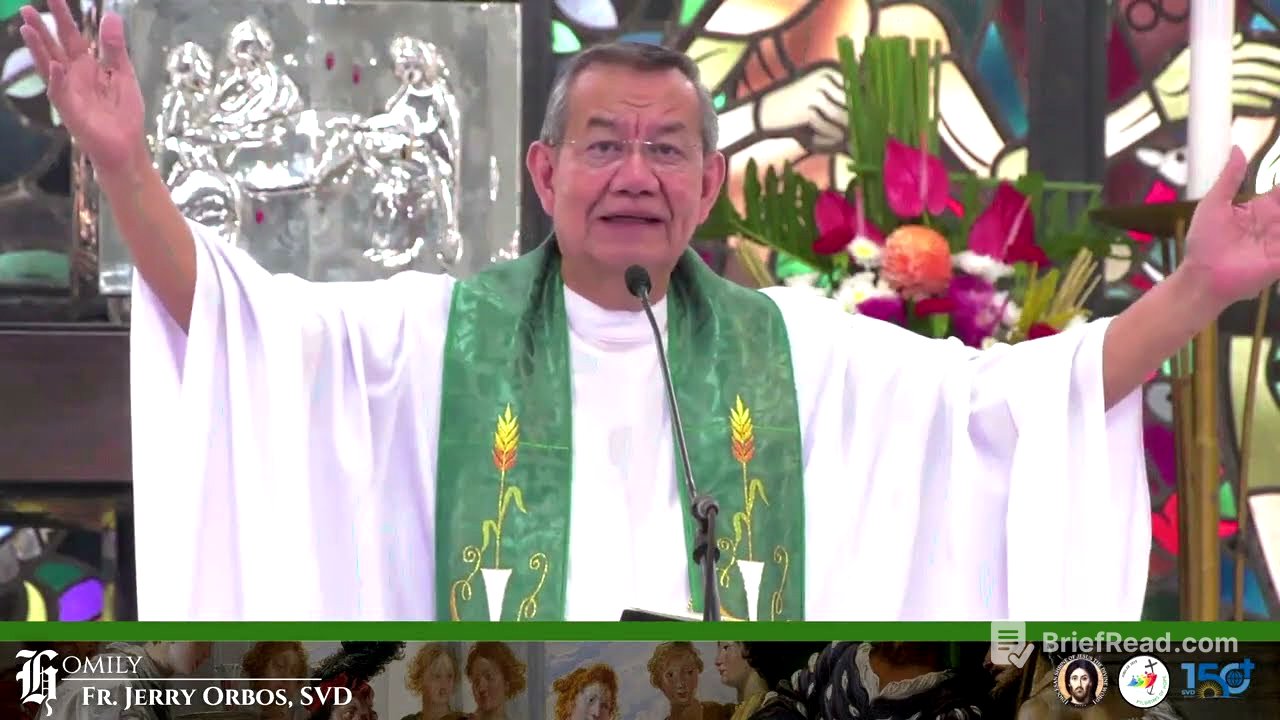 𝗪𝗵𝗮𝘁 𝗮𝗿𝗲 𝘆𝗼𝘂 𝗟𝗜𝗩𝗜𝗡𝗚 𝗙𝗢𝗥? 𝗪𝗵𝗮𝘁 𝘄𝗶𝗹𝗹 𝘆𝗼𝘂 𝗗𝗜𝗘 𝗙𝗢𝗥? | 28 Sep 2025 HOMILY w/ Fr. Jerry Orbos, SVD