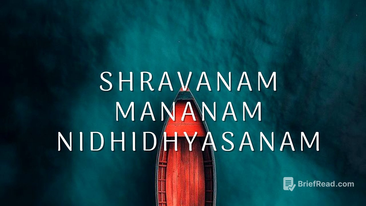 Shravanam l Mananam l Nidhidhyasanam