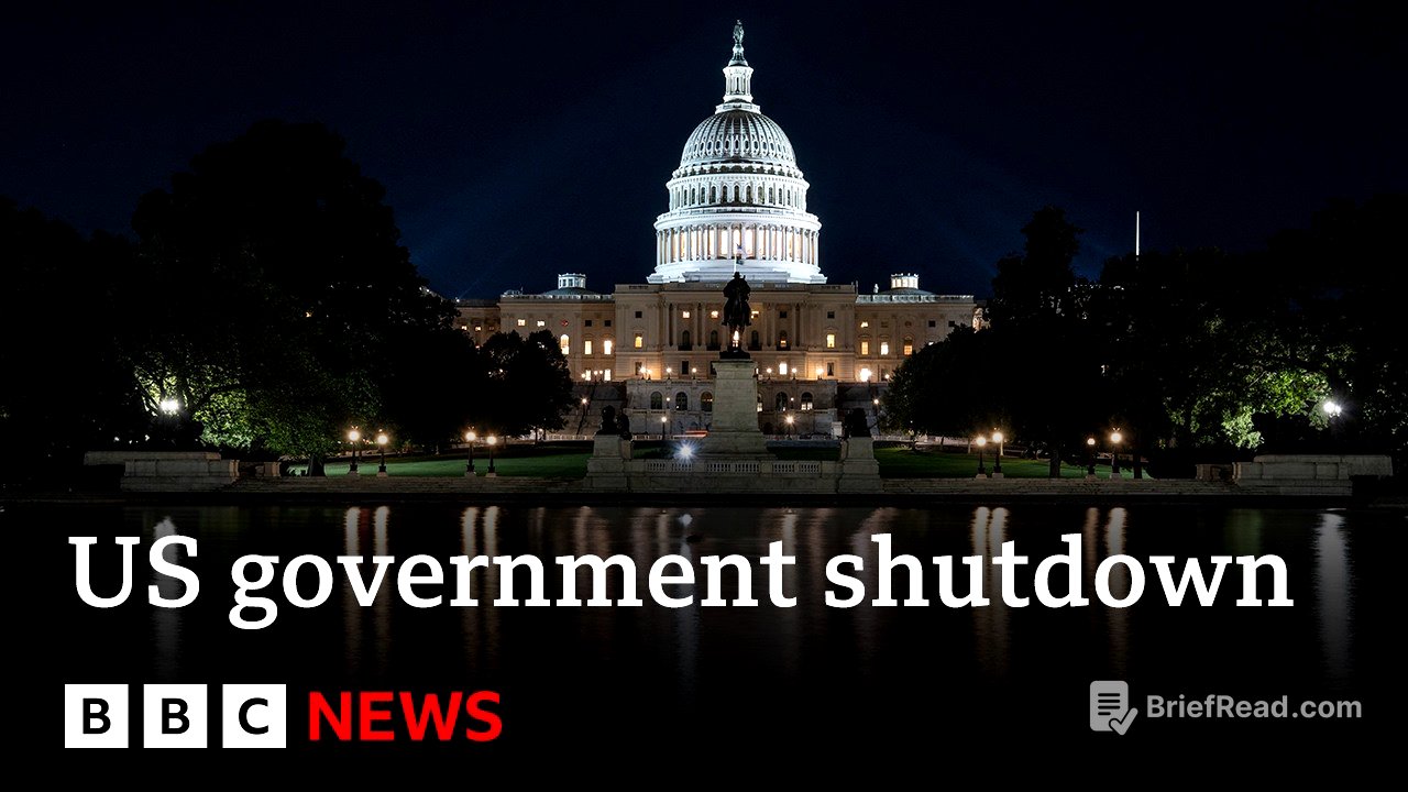 US government shuts down after Senate fails to pass last-ditch funding plan | BBC News