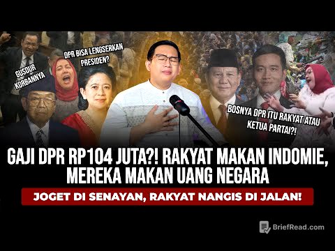 Gaji DPR Tembus 100 Juta!!, Padahal Rakyat Menjerit Kelaparan Dan Banyak Pengangguran