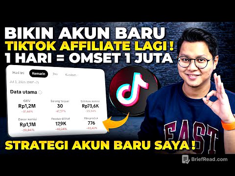 BIKIN AKUN BARU TIKTOK AFFILIATE LAGI, 1 HARI OMSET 1 JUTA, KOK BISA?