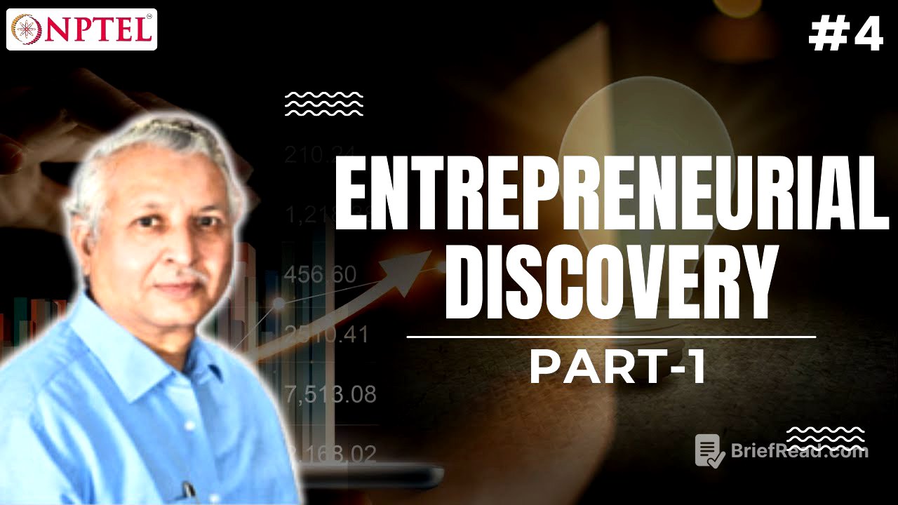 #4 Entrepreneurial Discovery | Part 1 | Entrepreneurship
