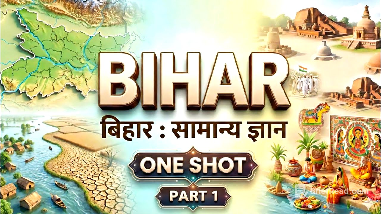 One shot : Bihar Gk | Complete बिहार Gk| संपूर्ण बिहार सामान्य ज्ञान |आसान कहानी  Complete revision