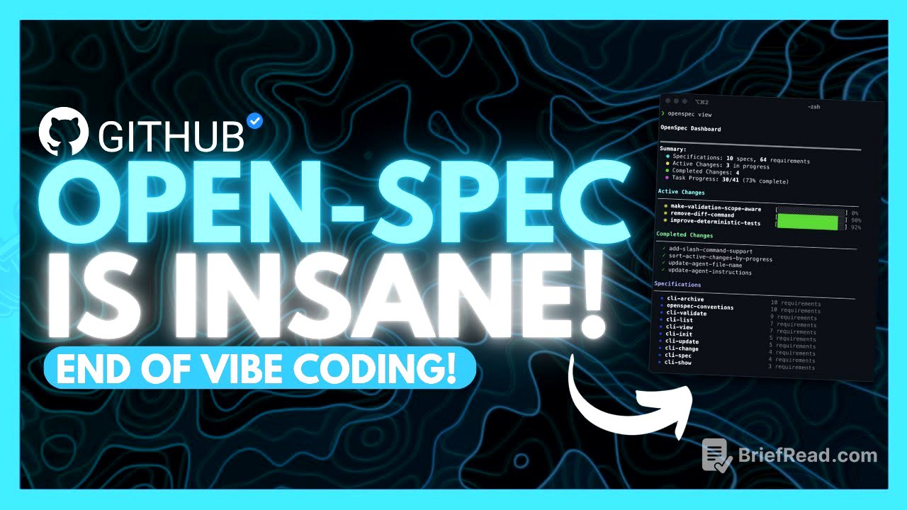 OpenSpec: NEW Toolkit Ends Vibe Coding! 100x Better Than Vibe Coding (Full Tutorial)