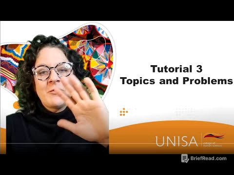 Tutorial 3 Topics and Problems