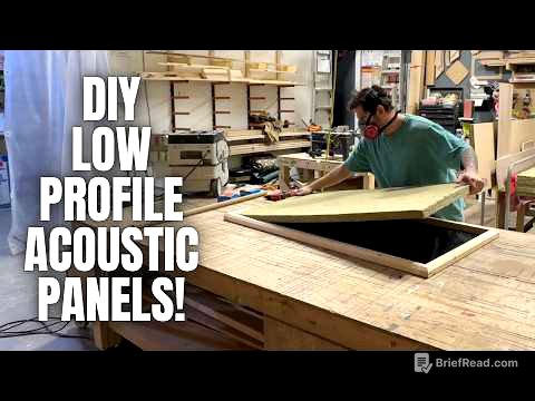 DIY Low Profile Acoustic Panels! With Beveled Edge!