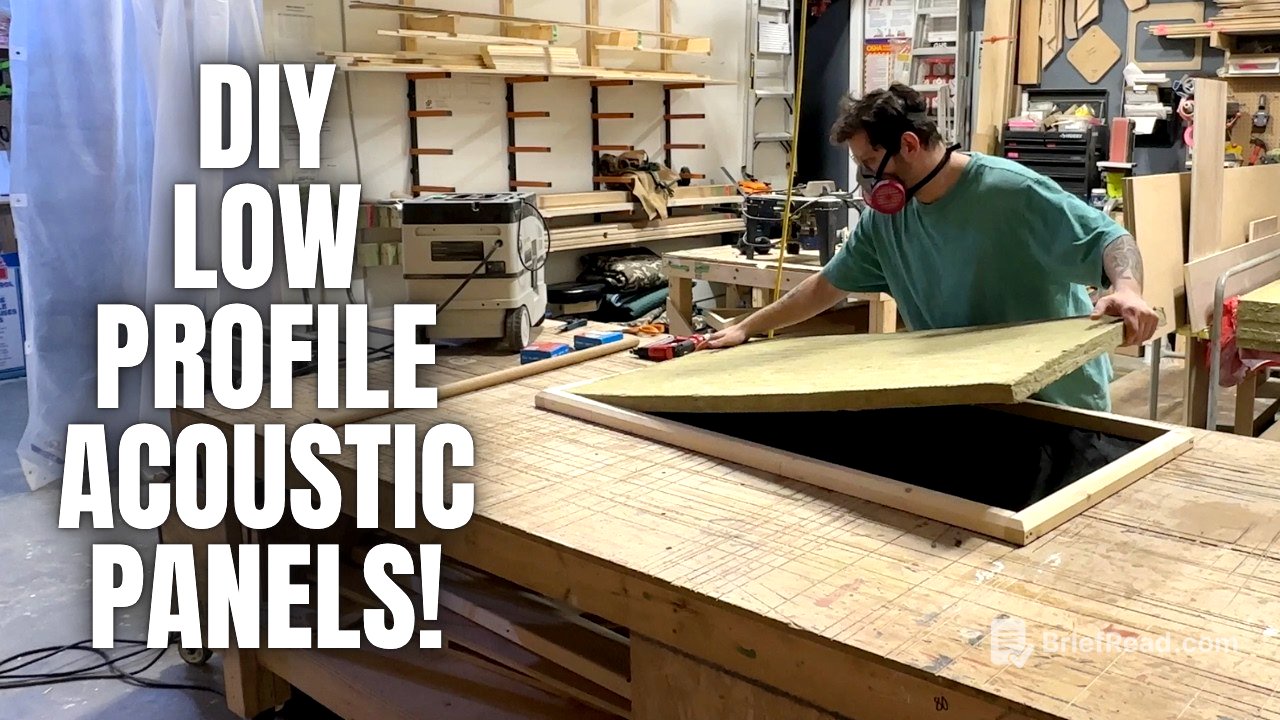 DIY Low Profile Acoustic Panels! With Beveled Edge!