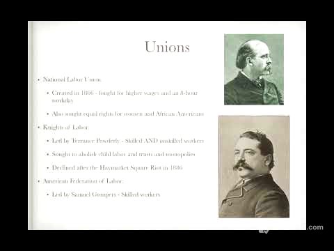 APUSH Review: Video #37: Laissez Faire, The Industrial Workforce, And The “New South”