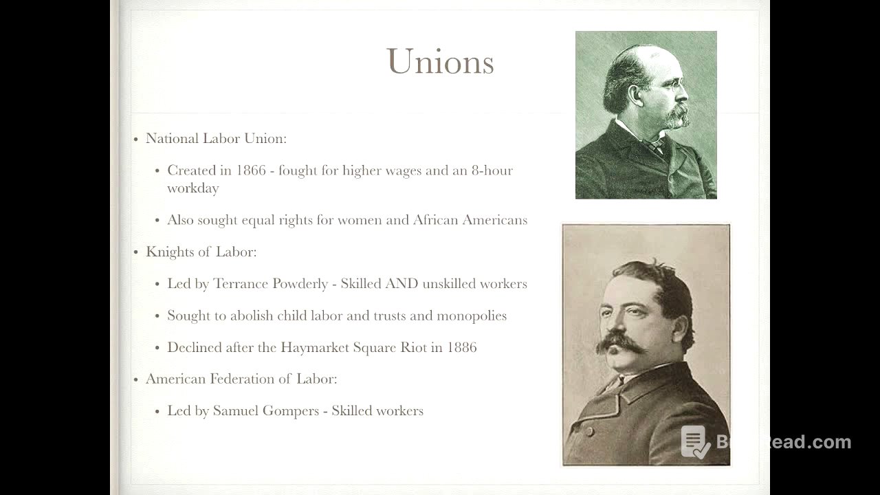 APUSH Review: Video #37: Laissez Faire, The Industrial Workforce, And The “New South”