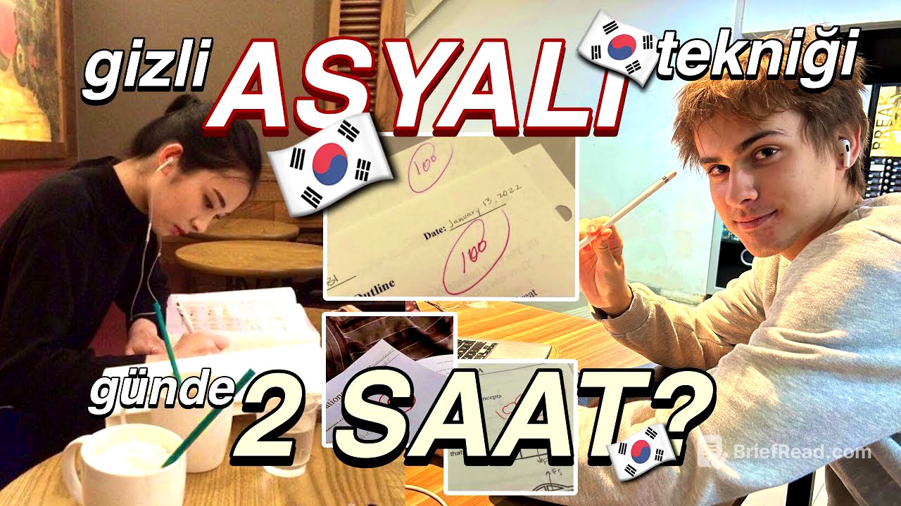 Gizli ASYALI Ders Çalışma Tekniğini Denedim! (liseliler mutlaka bilmeli)