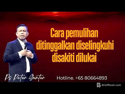 CARA PEMULIHAN DISAKITI DISELINGKUHI DI HIANATI  DAN DI LUKAI      - PETER GUNTUR