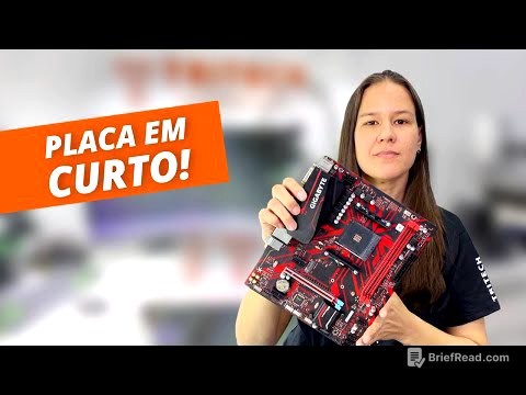 GIGABYTE B450M GAMING - NÃO LIGA!