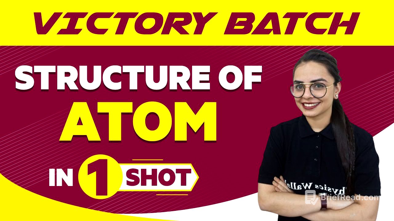 Structure of Atoms in One Shot - JEE/NEET/Class 11th Boards || Victory Batch