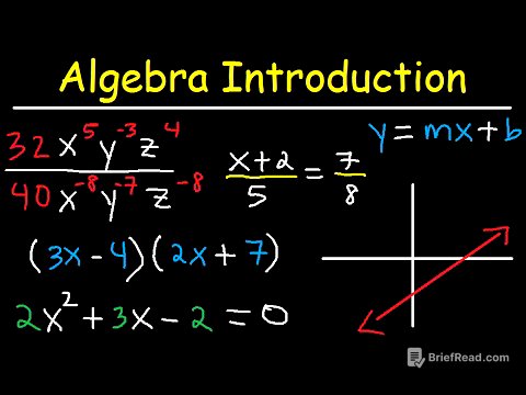 Algebra Introduction - Basic Overview - Online Crash Course Review Video Tutorial Lessons