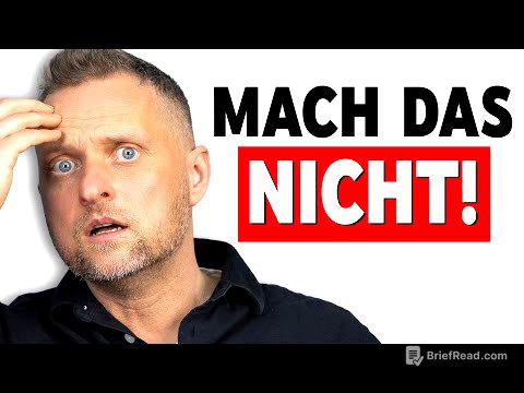 3 Dinge, die ich NIE MEHR im Sommer mache (große Fehler)