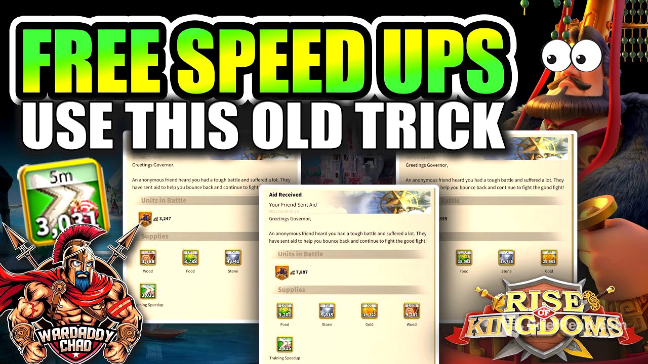 52 Days of Speed Ups For Free? Use this Old Trick - Rise of Kingdoms