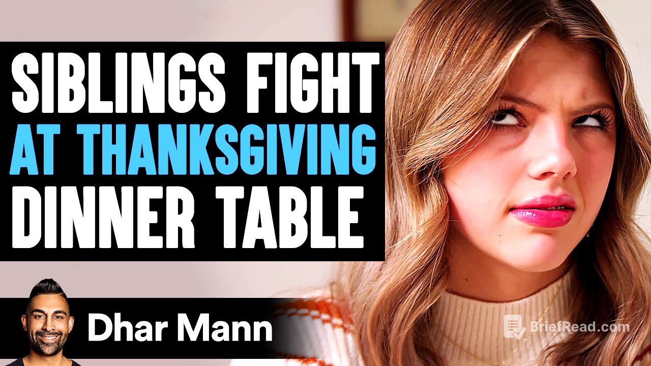 SIBLINGS FIGHT At THANKSGIVING DINNER TABLE, What Happens Next Is Shocking | Dhar Mann Studios