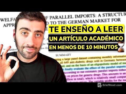 Cómo leer un artículo ACADÉMICO rápido y sencillo | Técnicas de lectura académica