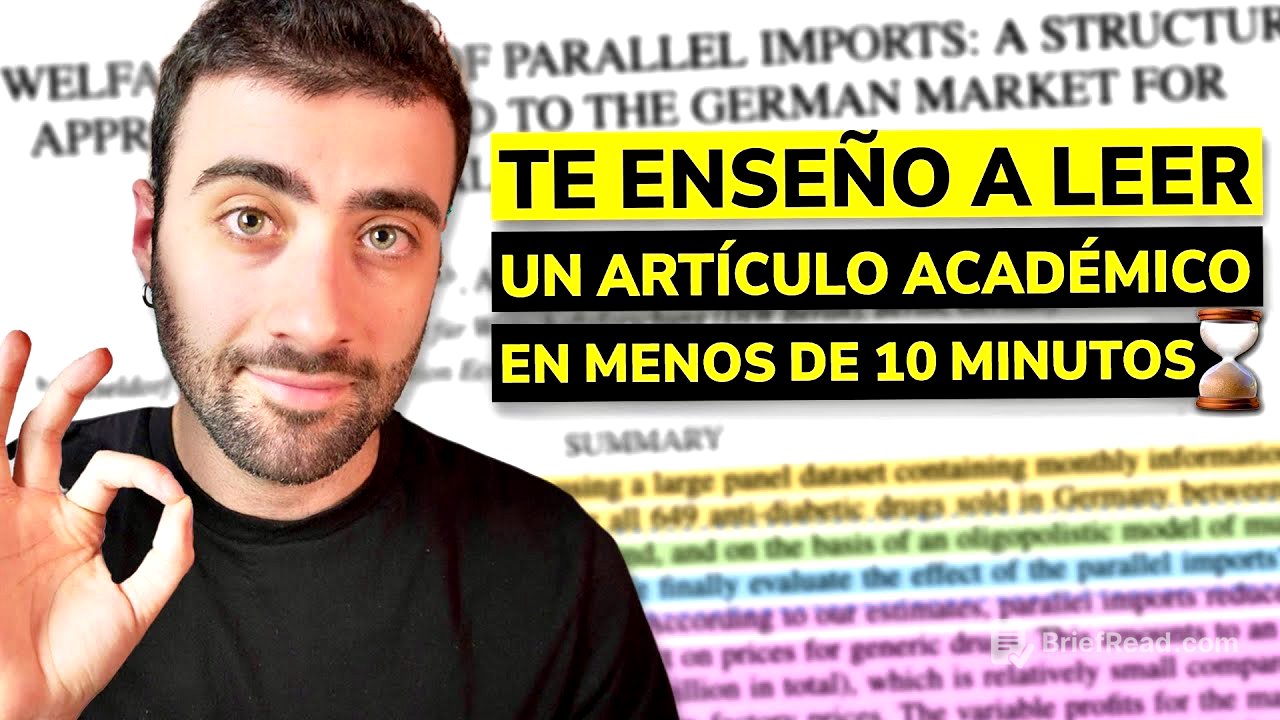 Cómo leer un artículo ACADÉMICO rápido y sencillo | Técnicas de lectura académica