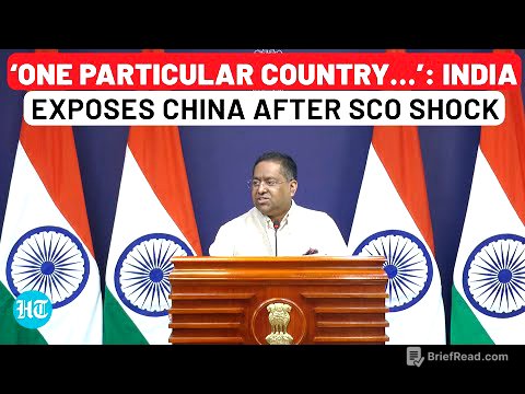 India Refuses To Sign SCO Document, Then Exposes Pak-China Nexus | MEA Briefing |Full Video |Rajnath