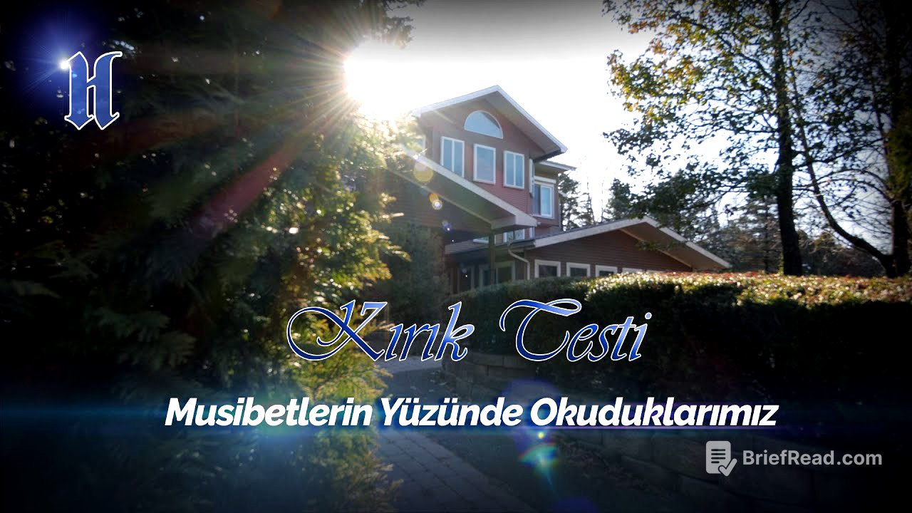 Kırık Testi | Musibetlerin Yüzünde Okuduklarımız | M. Fethullah Gülen